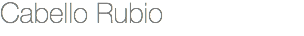 Cabello Rubio